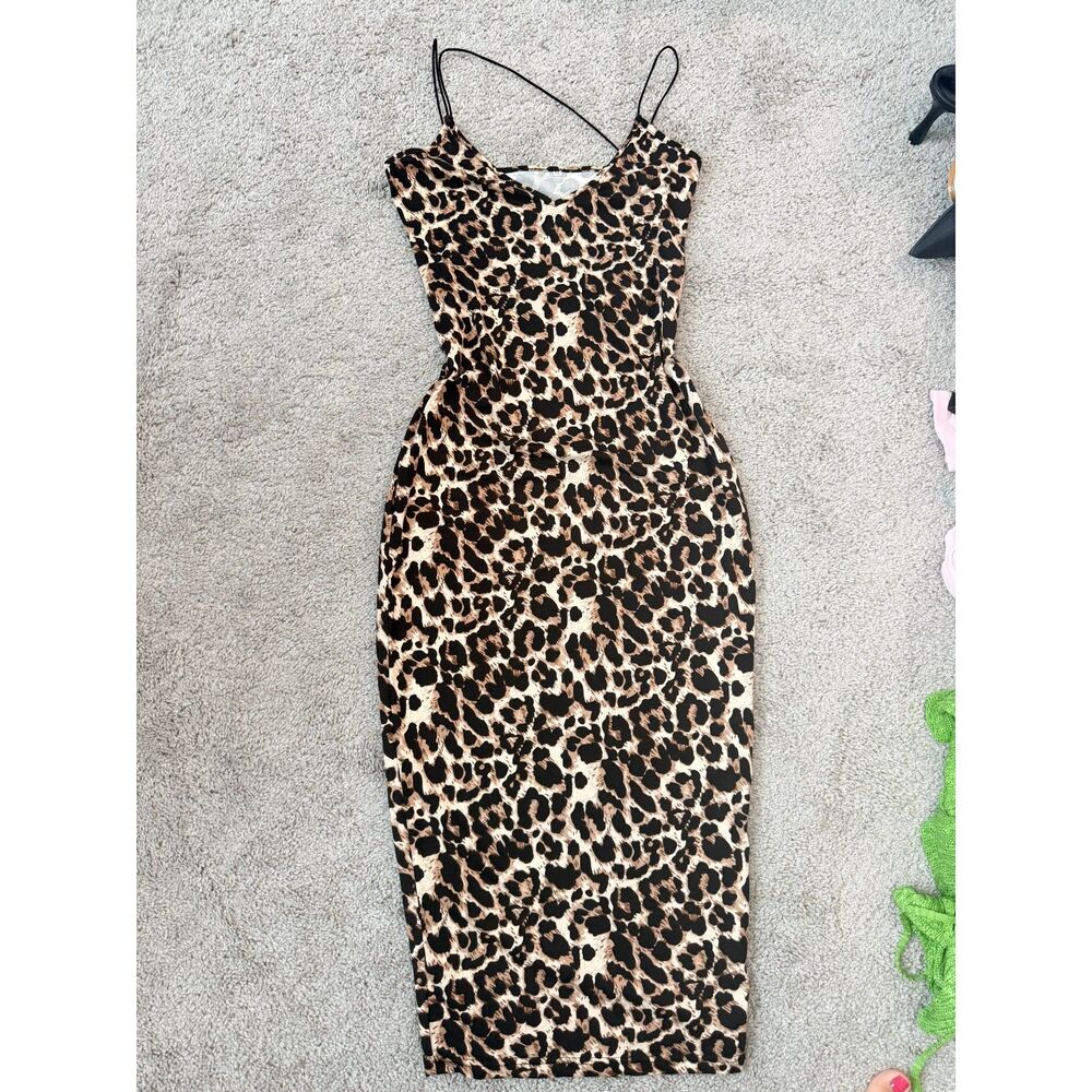 Midi Strech Leopard Dress